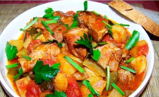 Fleisch mit Gemüse
